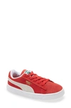 Puma Kids' Suede Classic Xxi Sneaker In High Risk Red- White