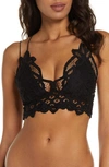 Free People Intimately Fp Adella Longline Bralette In Black