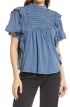 Free People Le Femme Top In Eventide