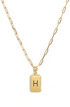 Dean Davidson Initial Pendant Necklace In Gold H