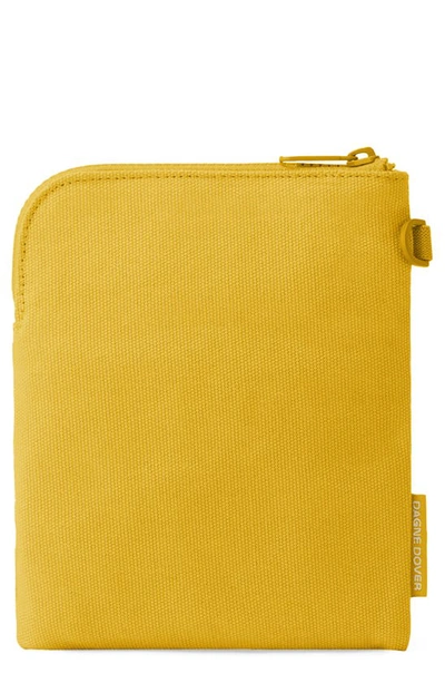 Dagne Dover Skye Organic Cotton Essentials Pouch In Ochre