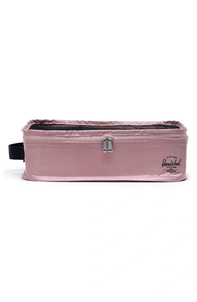 Herschel Supply Co Travel Organizer Set In Ash Rose