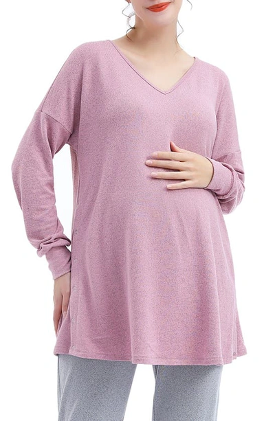 Kimi And Kai Kimi & Kai Emilia Maternity/nursing Pajamas In Multicolored