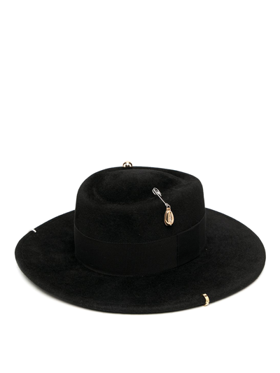 Ruslan Baginskiy Gambler Felt Hat In Negro