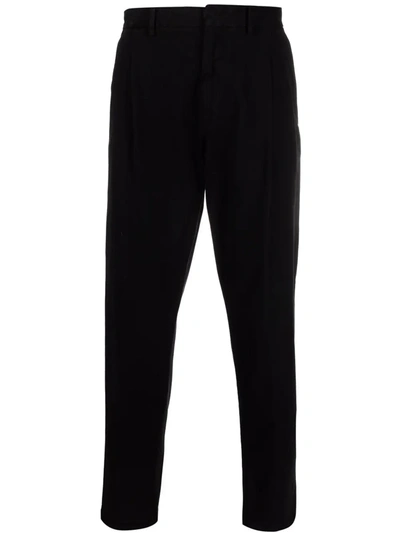 Dell'oglio Mid-rise Straight-leg Chinos In Black