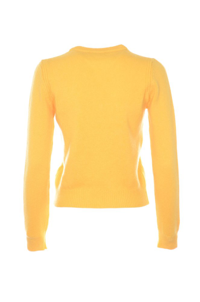 Alberta Ferretti Intarsia-knit Long-sleeve Jumper In Gelb