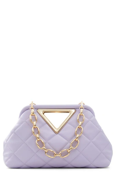 Aldo Triada Faux Leather Clutch In Lilac