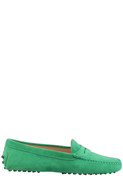 Tod's Gommino Driving Shoes In Jolly Green