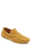 Nordstrom Brody Driving Penny Loafer In Yellow Sunflower