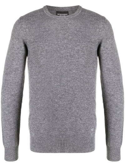 Emporio Armani Pure Cashmere Crew-neck Jumper In Multicolor