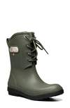 Bogs Amanda Ii Lace-up Waterproof Boot In Green Ash