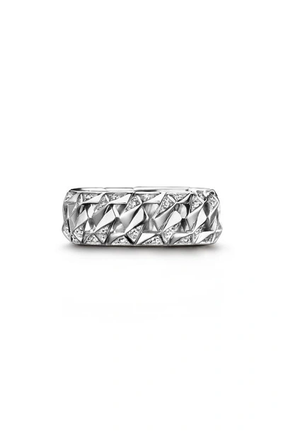 Bare Bond Signature Diamond Ring In White Gold