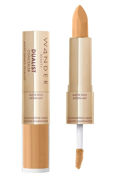 Wander Beauty Dualist Matte & Illuminating Concealer In Golden