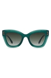 Isabel Marant Green Cat-eye Sunglasses