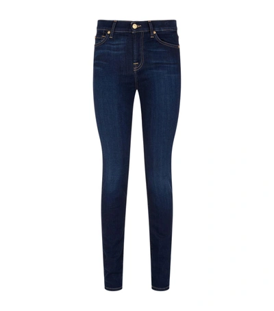 7 For All Mankind Roxanne Straight Leg Jeans In Blue
