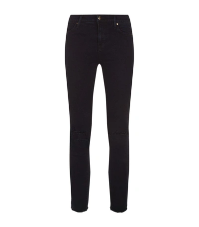 J Brand Photo Ready Cropped Jeans In Navy