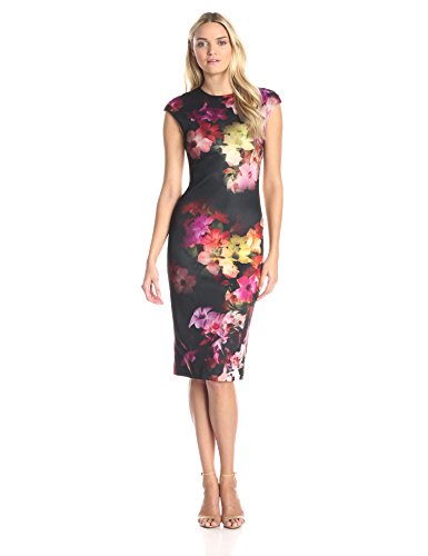 Ted Baker Women's Catina Cascading Floral Jersey Sheath Dress In Black ...