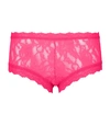 Hanky Panky Signature Lace Boy Shorts In Pink