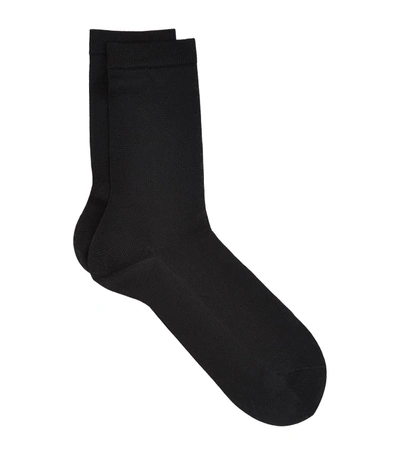 Falke Cotton Delight Socks In Black