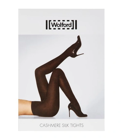 Wolford Cashmere And Silk Tights In Black