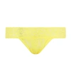 Hanky Panky Signature Lace Low Rise Thong In Yellow