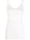 Hanro Wool And Silk Tank Top In White