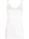 Hanro Wool And Silk Tank Top In Neutrals