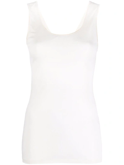 Hanro Wool And Silk Tank Top In Neutrals