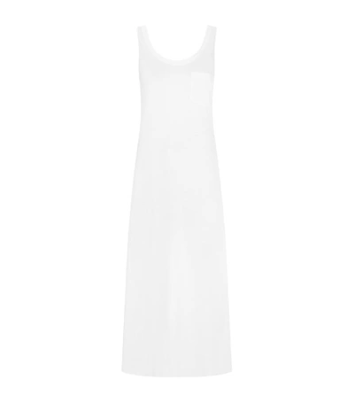 Hanro Cotton Deluxe Sleeveless Nightdress In White