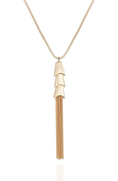 Vince Camuto Tassle Pendant Necklace In Gold