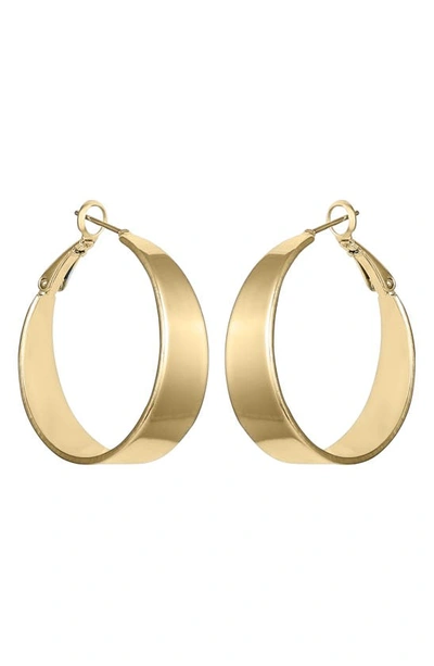 Vince Camuto Tapered Hoop Earrings In Gold