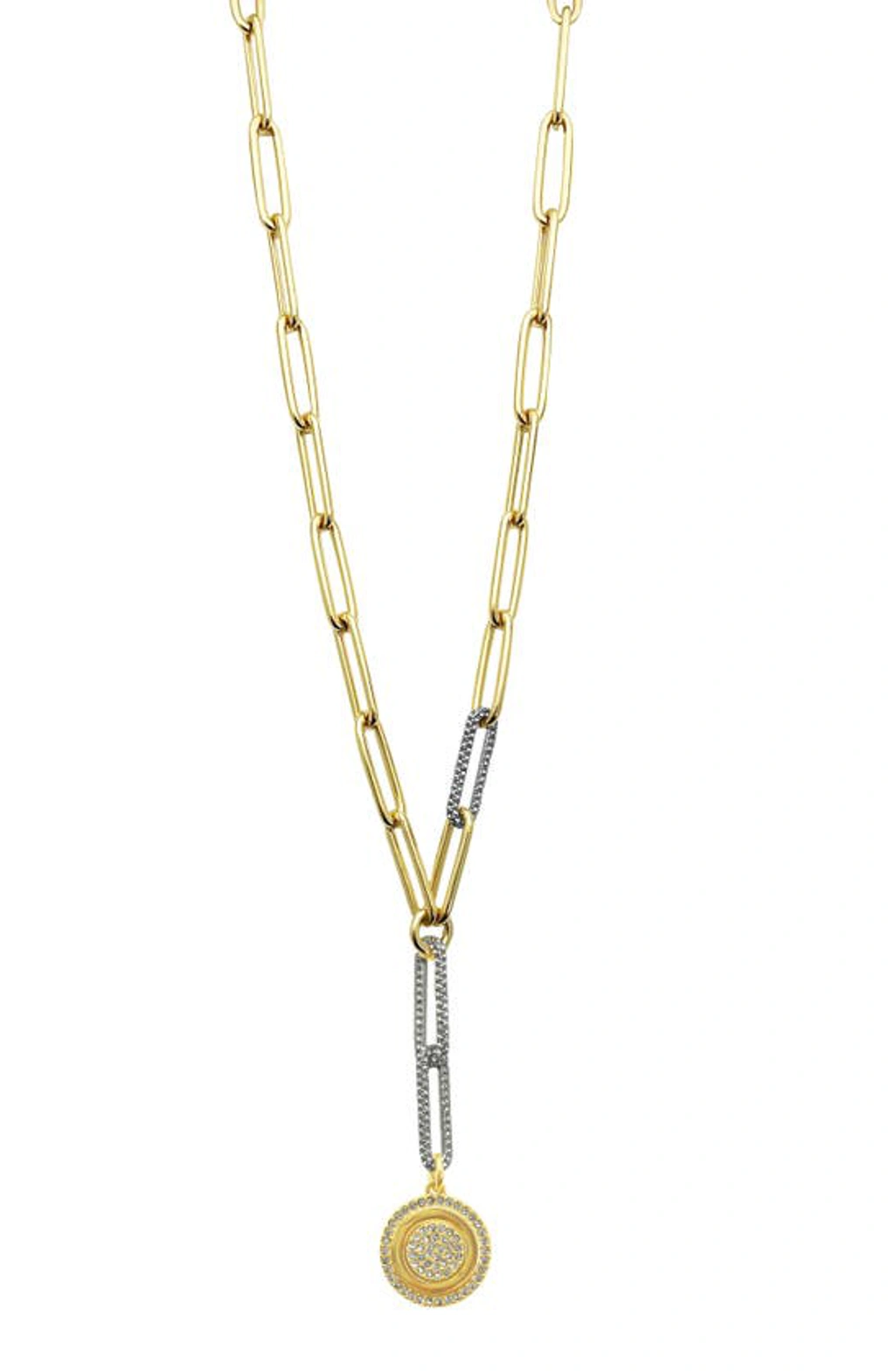Vince Camuto Two-tone Y Pendant Necklace In Gold Silver - Main Image