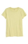 Madewell Northside Vintage Tee In Pale Lemongrass