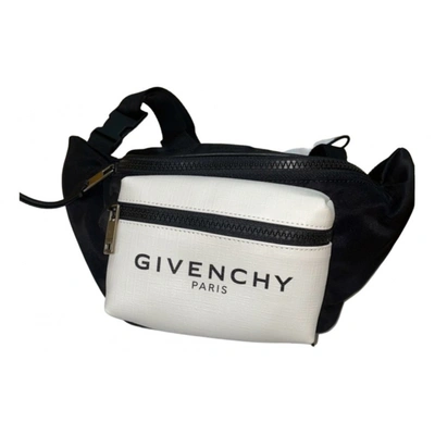 Pre-owned Givenchy Leather Belt Bag In White