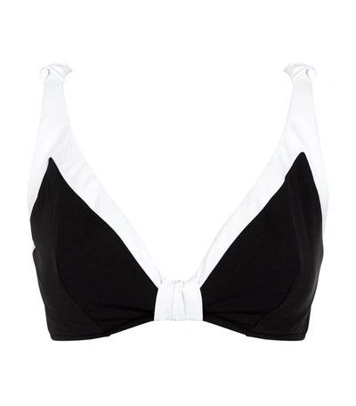 Seafolly Block Party Convertible Bikini Top (f Cup) In Black