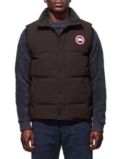 Canada Goose Garson Down Vest In Charred Wood