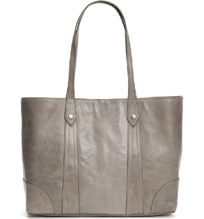 Frye Melissa Leather Shopper - Grey In Ice