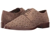 Vince Camuto Lesta Geo Perforated Oxford In French Taupe Suede