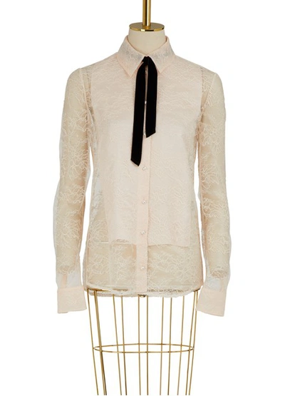 Lanvin Lace Blouse In Nude