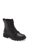 Sorel Lennox(tm) Waterproof Lace-up Boot In Black