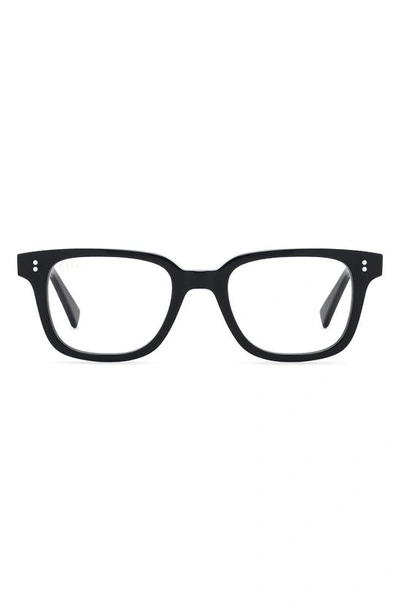 Diff Paxton 52mm Square Optical Glasses In Black / Clear