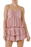 Endless Rose Sequin Camisole In Pink