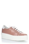 Bos. & Co. Maya Platform Sneaker In Pink/ White Patent