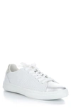 Bos. & Co. Cherise Sneaker In Silver/ Off White