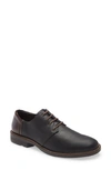 Naot Plain Toe Derby In Black Raven Lthr/ Walnut Lthr