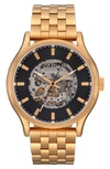 Nixon Spectra Automatic Bracelet Watch, 40mm In Black / Gold