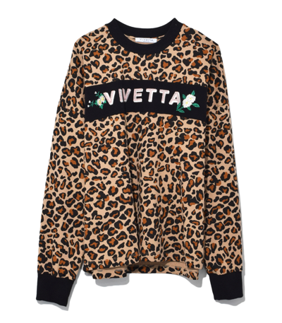 Vivetta Leopard/black Exmouth Sweatshirt