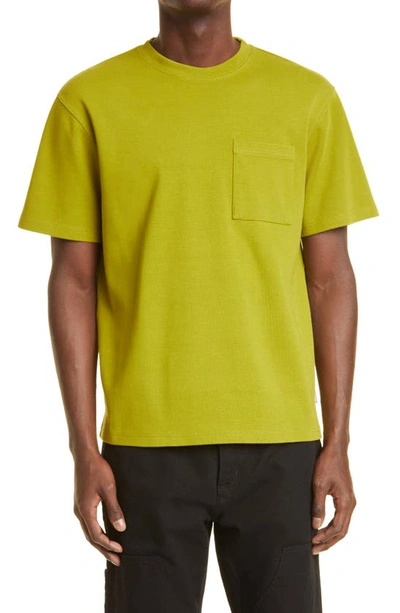 Affxwrks Reverb Logo Stretch Cotton Tee In Pulse Green