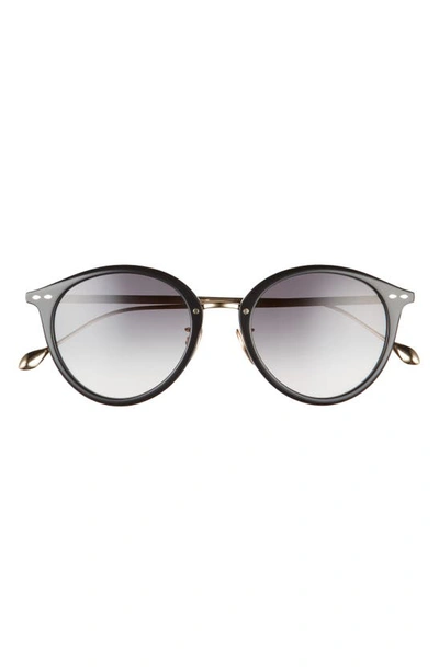 Isabel Marant 52mm Round Sunglasses In Black Gold