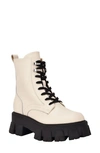 Marc Fisher Ltd Happy Combat Boot In Ivory